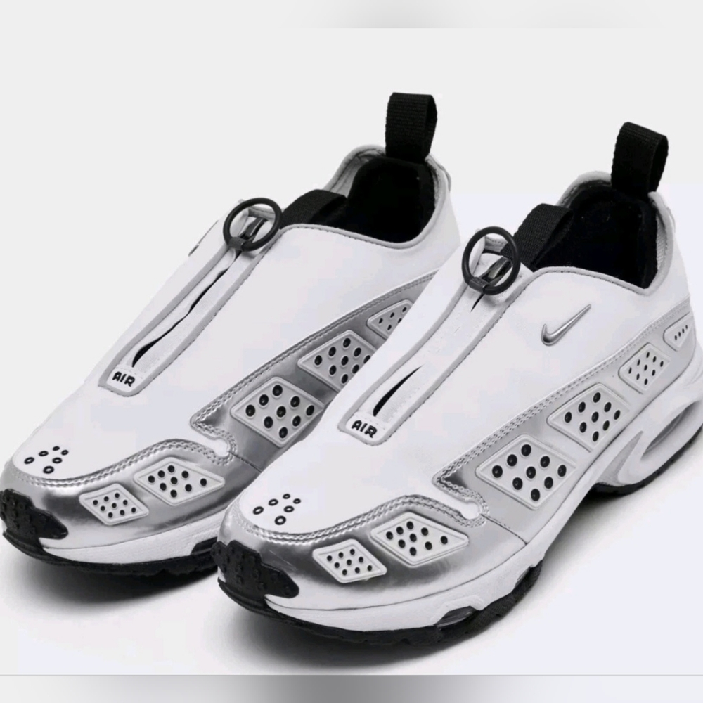Nike Air Sunder Max White Metallic Silver Women's Size 7.5